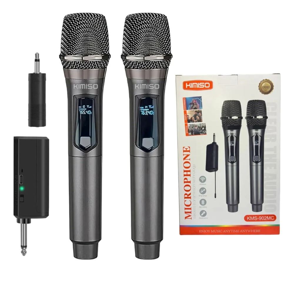 Micrófonos Inalámbricos Dual Recargables Con Receptor 30 M